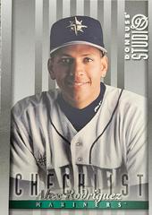 Alex Rodriguez [Studio] #165 Baseball Cards 1997 Panini Donruss Prices