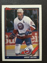 Brent Sutter Hockey Cards 1991 Topps Prices