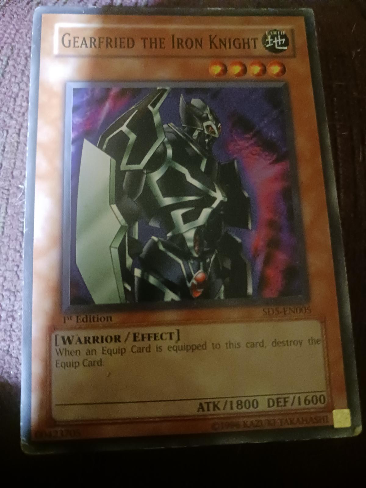 Gearfried the Iron Knight Ungraded YuGiOh Structure Deck Warrior