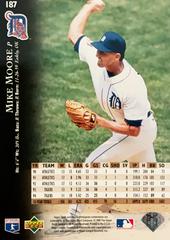 Rear | Mike Moore Baseball Cards 1995 Upper Deck