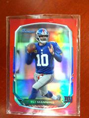 Eli Manning [Rainbow Foil Red] #10 Football Cards 2013 Bowman Prices