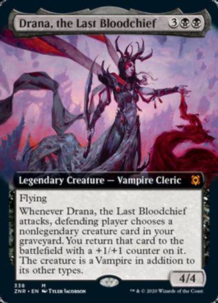 Drana, the Last Bloodchief [Extended Art Foil] #338 Magic Zendikar Rising