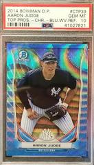 Aaron Judge [Chrome Blue Wave Refractor] #CTP-39 Baseball Cards 2014 Bowman Draft Picks Top Prospects Prices