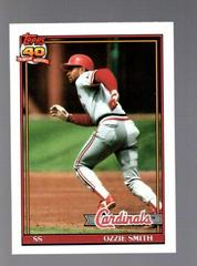 Ozzie Smith Baseball Cards 1991 Topps Tiffany Prices