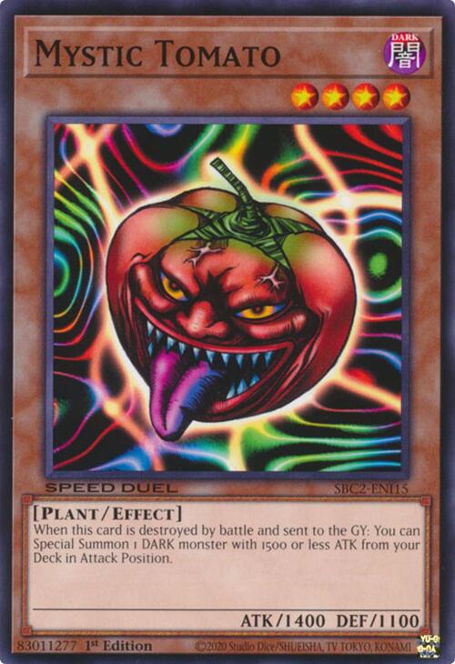 Mystic Tomato SBC2-ENI15 YuGiOh Speed Duel: Battle City Finals