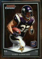 Toby Gerhart #BCR29 Football Cards 2010 Bowman Chrome Rookie Preview Prices