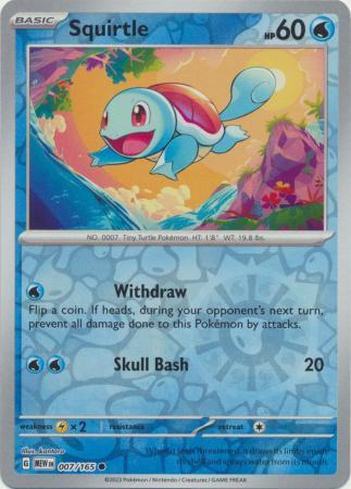 Squirtle [Reverse Holo] #7 Pokemon Scarlet & Violet 151