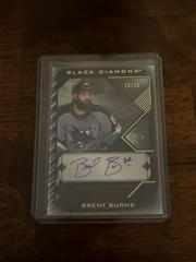 Brent Burns [Pure Black Autograph] Hockey Cards 2021 Upper Deck Black Diamond Prices