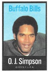 O.J. Simpson Football Cards 1972 NFLPA Iron Ons Prices