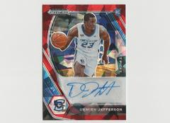 Damien Jefferson [Red Ice] #DP-DJE Basketball Cards 2021 Panini Prizm Draft Picks Autographs Prices