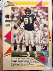 Leslie ONeal #98 Football Cards 1991 Pacific Flash Cards Prices