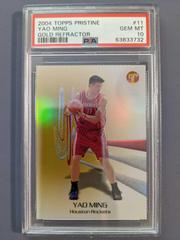 Yao Ming Gold Refractor Basketball Cards 2004 Topps Pristine Prices