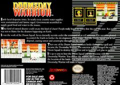 Doomsday Warrior - Back | Doomsday Warrior Super Nintendo