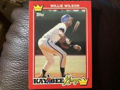 Willie Wilson #31 Baseball Cards 1990 Kaybee Kings Prices