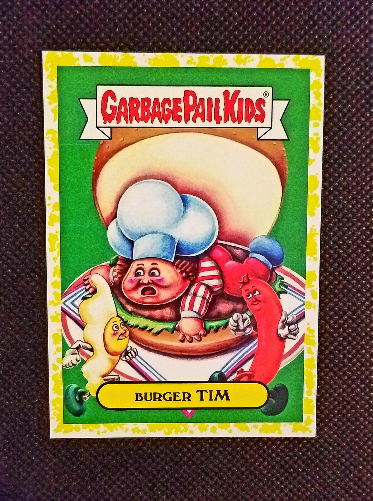 Burger TIM [Yellow] #8a Garbage Pail Kids We Hate the 80s