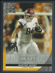 Hunter Henry [Gold] #33 Football Cards 2016 Leaf Draft Prices