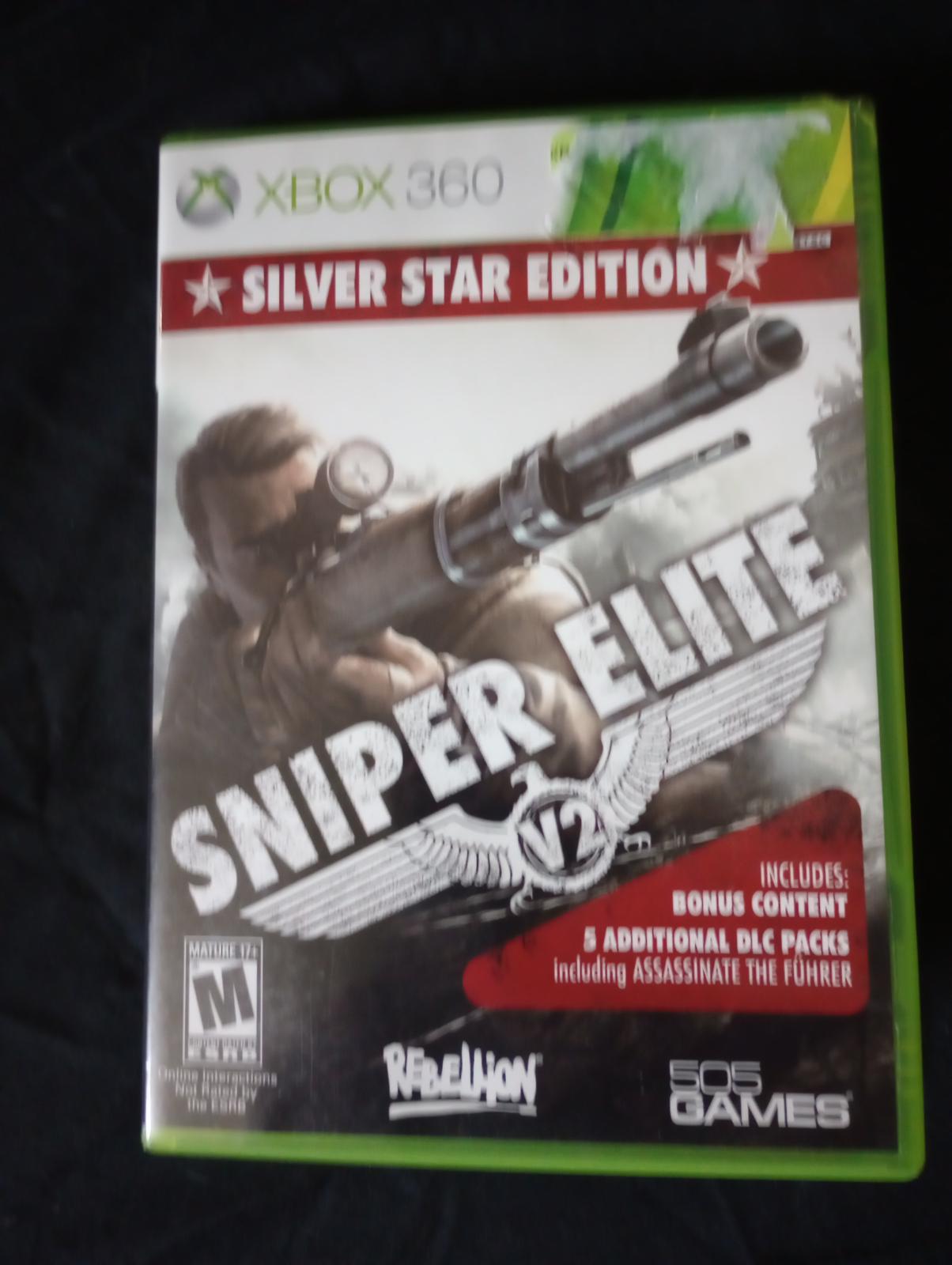 Sniper Elite V2 Silver Star Edition Item Box And Manual Xbox 360