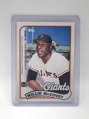 Back-Side | Willie McCovey, Willie Mays Baseball Cards 2023 Topps Archives 1989 Doubleheaders
