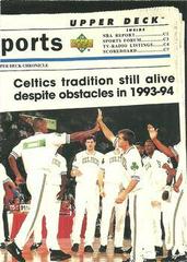 Celtics Team [Electric Gold] Basketball Cards 1993 Upper Deck SE Prices