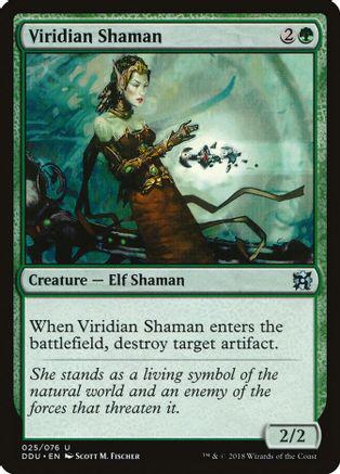 Viridian Shaman #25 Magic Duel Deck: Elves vs. Inventors