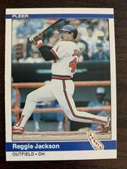 Reggie Jackson #520 Baseball Cards 1984 Fleer Prices