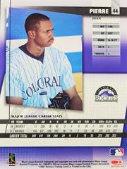 Rear | Juan Pierre Baseball Cards 2002 Donruss Best of Fan Club