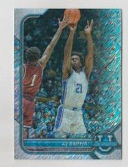 AJ Griffin [Chrome Shimmer Refractor] #95 Basketball Cards 2021 Bowman University Prices