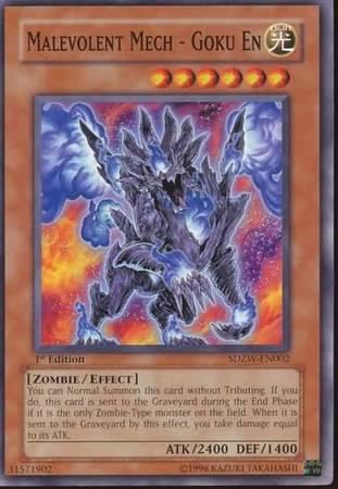 Malevolent Mech - Goku En SDZW-EN002 YuGiOh Structure Deck: Zombie World