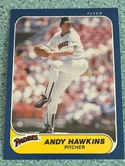 Andy Hawkins #324 Baseball Cards 1986 Fleer Prices