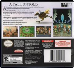 Back Cover (NA) | Final Fantasy III Nintendo DS