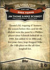 Back | Jim Thome, Mike Schmidt Baseball Cards 2010 Topps Cards Your Mother Threw Out