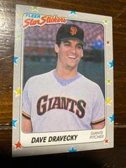 Dave Dravecky Baseball Cards 1988 Fleer Star Stickers Prices