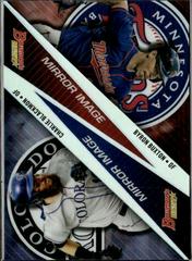 Byron Buxton / Charlie Blackmon #MI-8 Baseball Cards 2015 Bowman's Best Mirror Image Prices