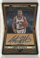 John Starks [Orange] #GA-JST Basketball Cards 2018 Panini Obsidian Galaxy Autographs Prices
