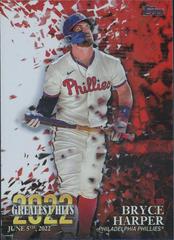 Bryce Harper Baseball Cards 2023 Topps 2022 Greatest Hits Prices