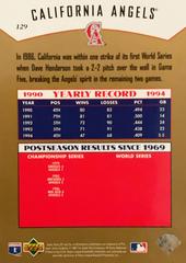 Rear | Chili Davis Baseball Cards 1995 SP Championship