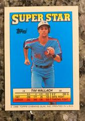 Back | Al Pedrique, Greg Minton, Tim Wallach Baseball Cards 1988 Topps Stickercard