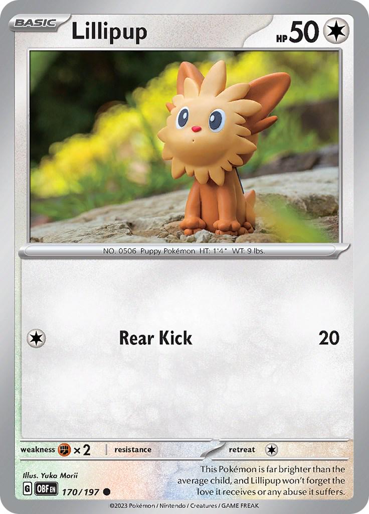 Lillipup #170 Pokemon Obsidian Flames