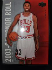 Scottie Pippen #8 Basketball Cards 2003 Upper Deck Honor Roll Prices