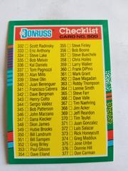 Checklist 332 377 Baseball Cards 1991 Donruss Prices