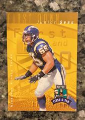 Junior Seau #147 Football Cards 1997 Playoff 1st & 10 Prices