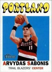 Arvydas Sabonis #124 Basketball Cards 2000 Topps Heritage Prices
