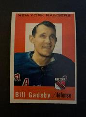 Bill Gadsby #62 Hockey Cards 1959 Topps Prices