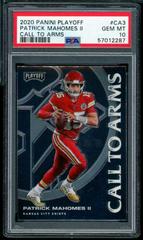 Patrick Mahomes II #CA3 Football Cards 2020 Panini Playoff Call to Arms Prices