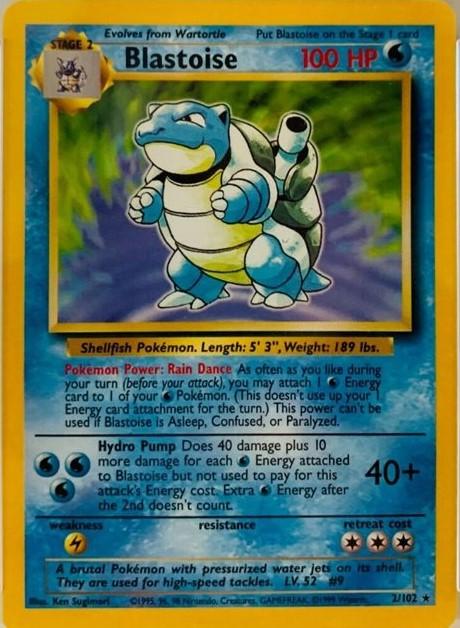 Blastoise [Trainer Deck B] #2 Pokemon Base Set