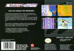 Cyber Spin - Back | Cyber Spin Super Nintendo