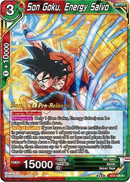 Son Goku, Energy Salvo BT8-106 Dragon Ball Super Malicious Machinations: Pre-Release Promos