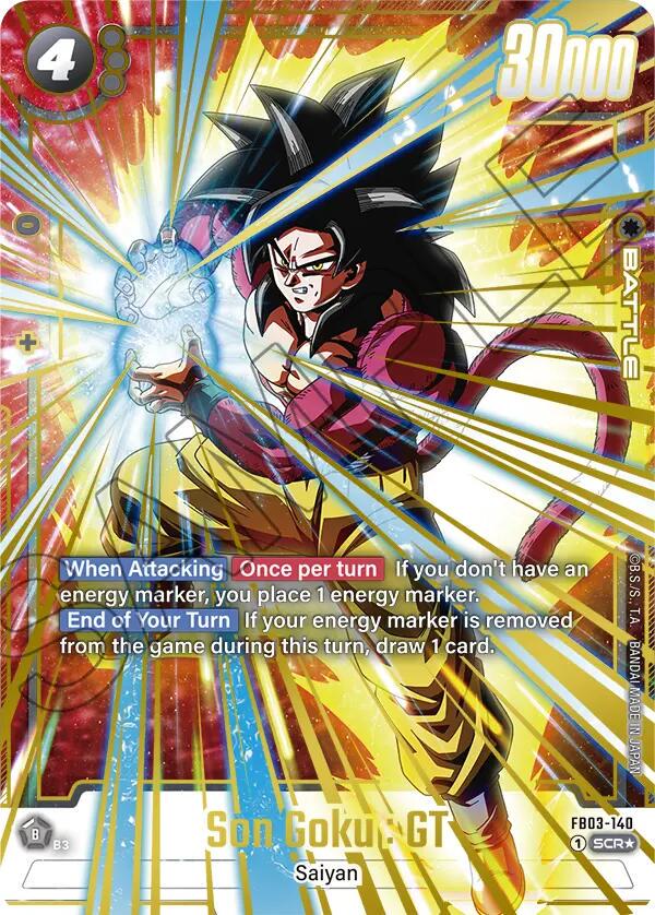 Son Goku : GT [Alternate Art Holo] FB03-140 Dragon Ball Fusion World Raging Roar