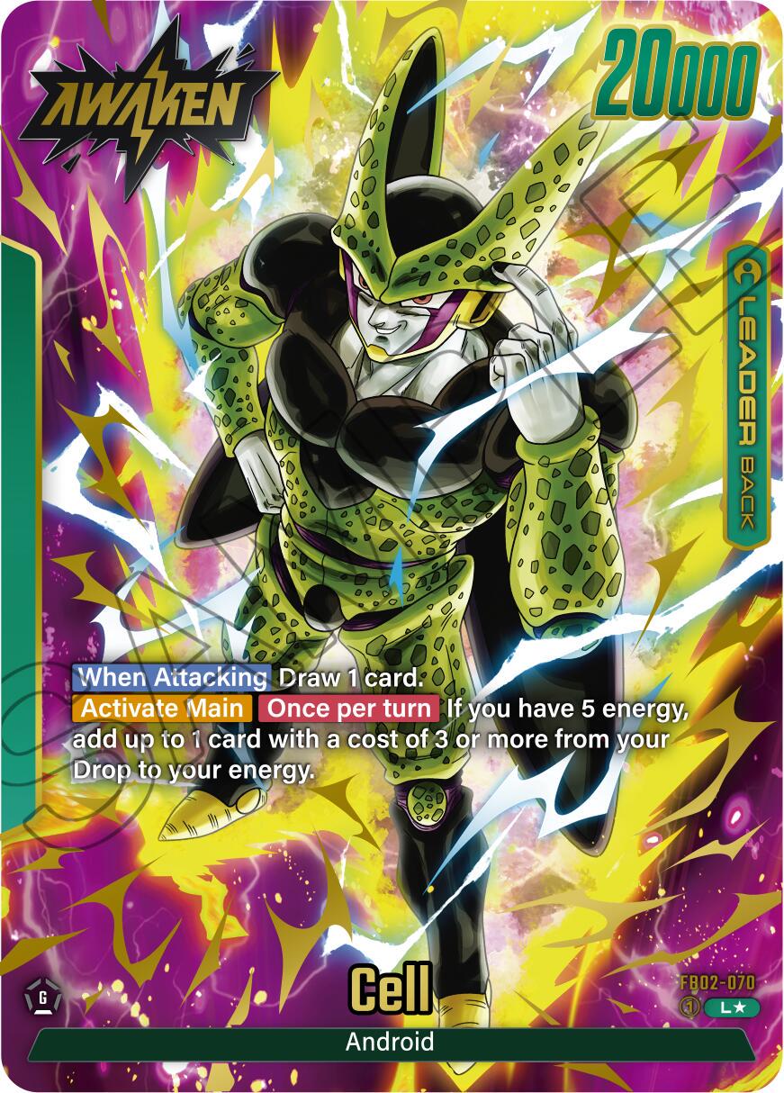 Cell [Alternate Art] FB02-070 Dragon Ball Fusion World Blazing Aura