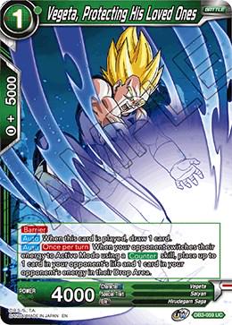 Vegeta, Protecting His Loved Ones DB3-059 Dragon Ball Super Giant Force